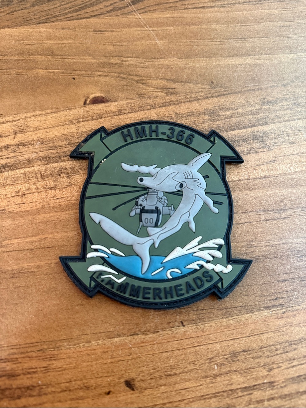 HMH-366 Hammerheads PVC Patch - Shark Emblem